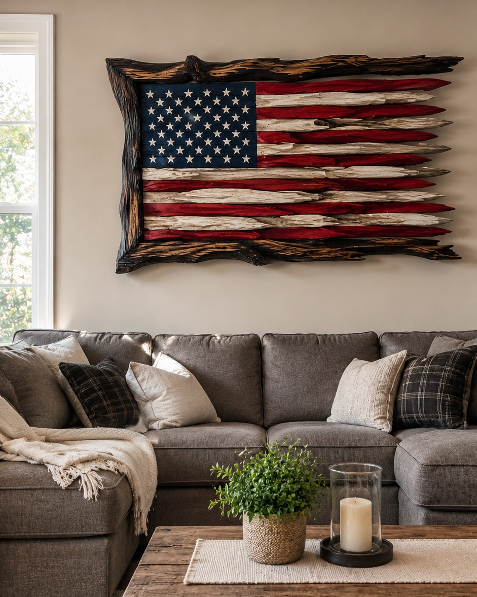 Handmade FREEDOM FLAG