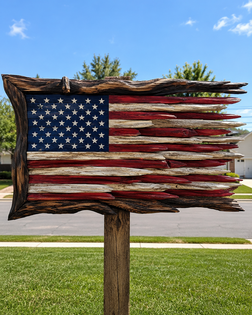Handmade FREEDOM FLAG